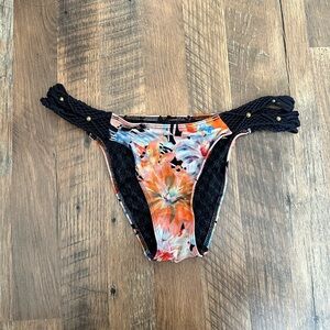 Victorias Secret Floral Women's Swim Bottoms - Size Medium